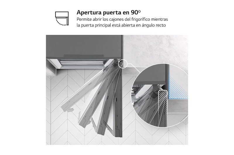 LG Frigorífico Combi  2m, Clasificación D, capacidad de 358l, inox antihuellas. Serie 200, GBM22HSADH