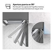 LG Frigorífico Combi  2m, Clasificación D, capacidad de 358l, inox antihuellas. Serie 200, GBM22HSADH