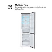 LG Frigorífico Combi  2m, Clasificación D, capacidad de 358l, inox antihuellas. Serie 200, GBM22HSADH