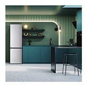 LG Frigorífico Combi  2m, Clasificación D, capacidad de 358l, inox antihuellas. Serie 200, GBM22HSADH