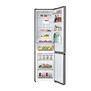 LG Frigorífico Combi  2m, Clasificación D, capacidad de 358l, inox antihuellas. Serie 200, GBM22HSADH