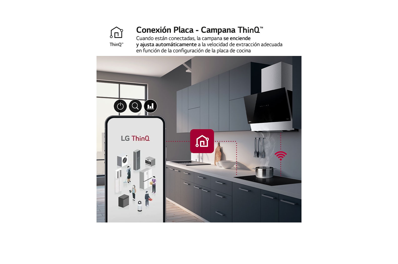 LG Induction hob 59cm Flex ThinQ™, CI5Z2420BN