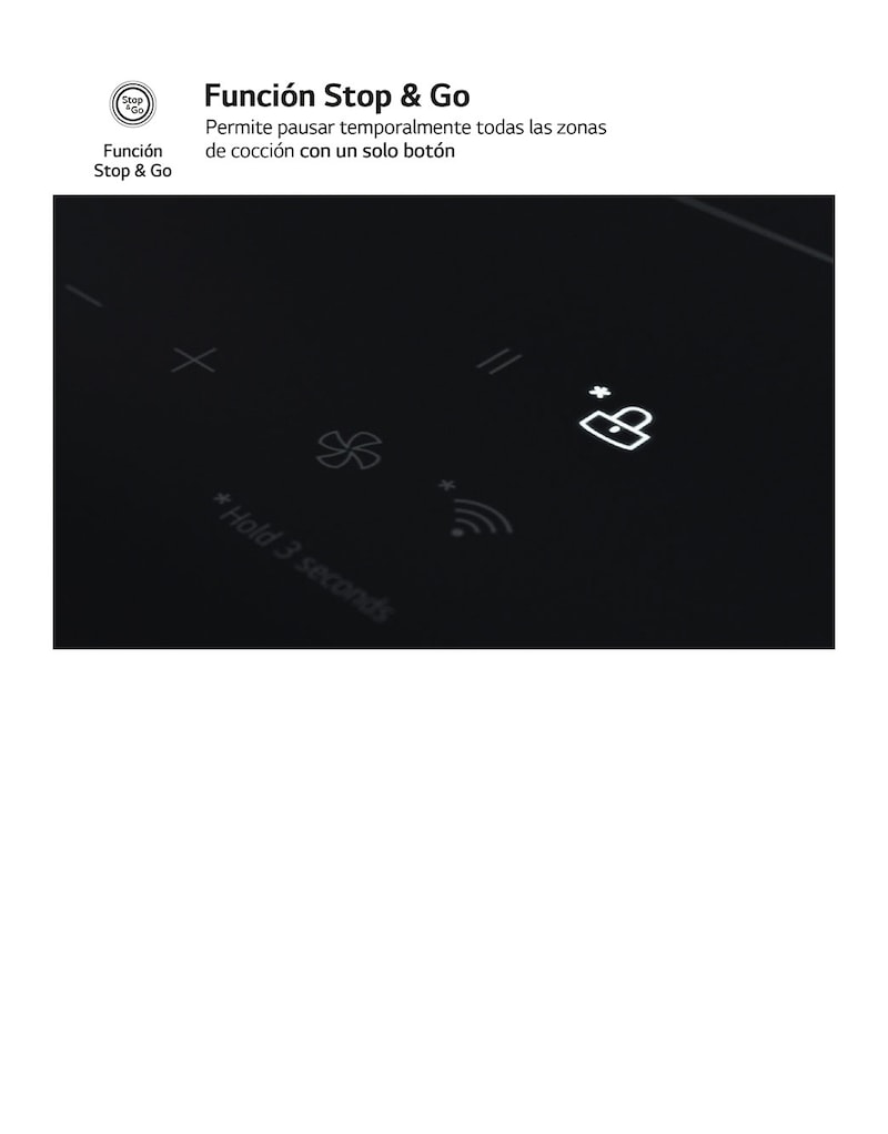 LG Placa de indución 59cm Flex ThinQ™, CBIZ2432B