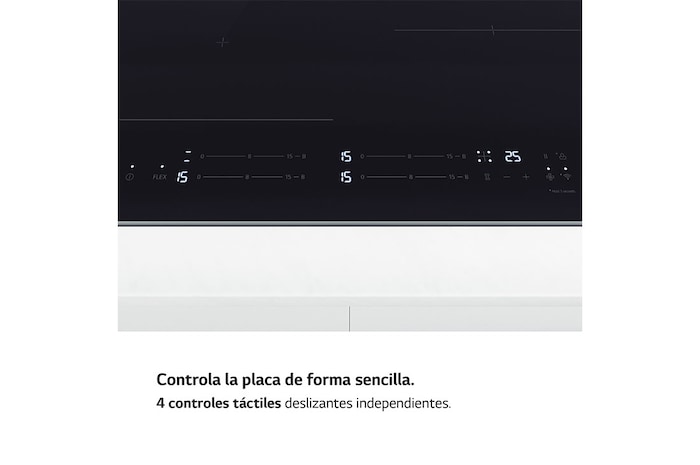 LG Placa de indución 59cm Flex + 2 Zonas, CBIZ2435B