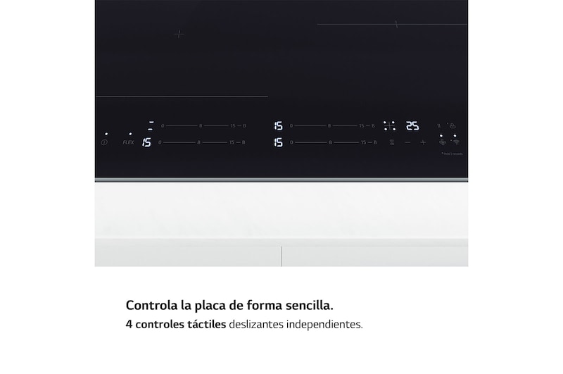 LG Placa de indución 59cm Flex + 2 Zonas, CBIZ2435B