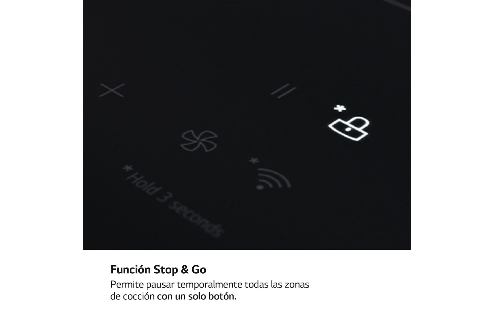 LG Placa de indución 59cm Flex +  2 Zonas, CBIZ2435B