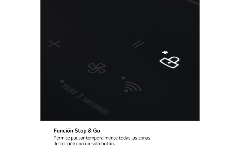 LG Placa de indución 59cm Flex + 2 Zonas, CBIZ2435B