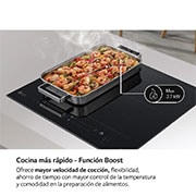 LG Placa de indución 59cm Flex +  2 Zonas, CBIZ2435B