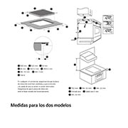 LG Placa de indución 59cm Flex +  2 Zonas, CBIZ2435B