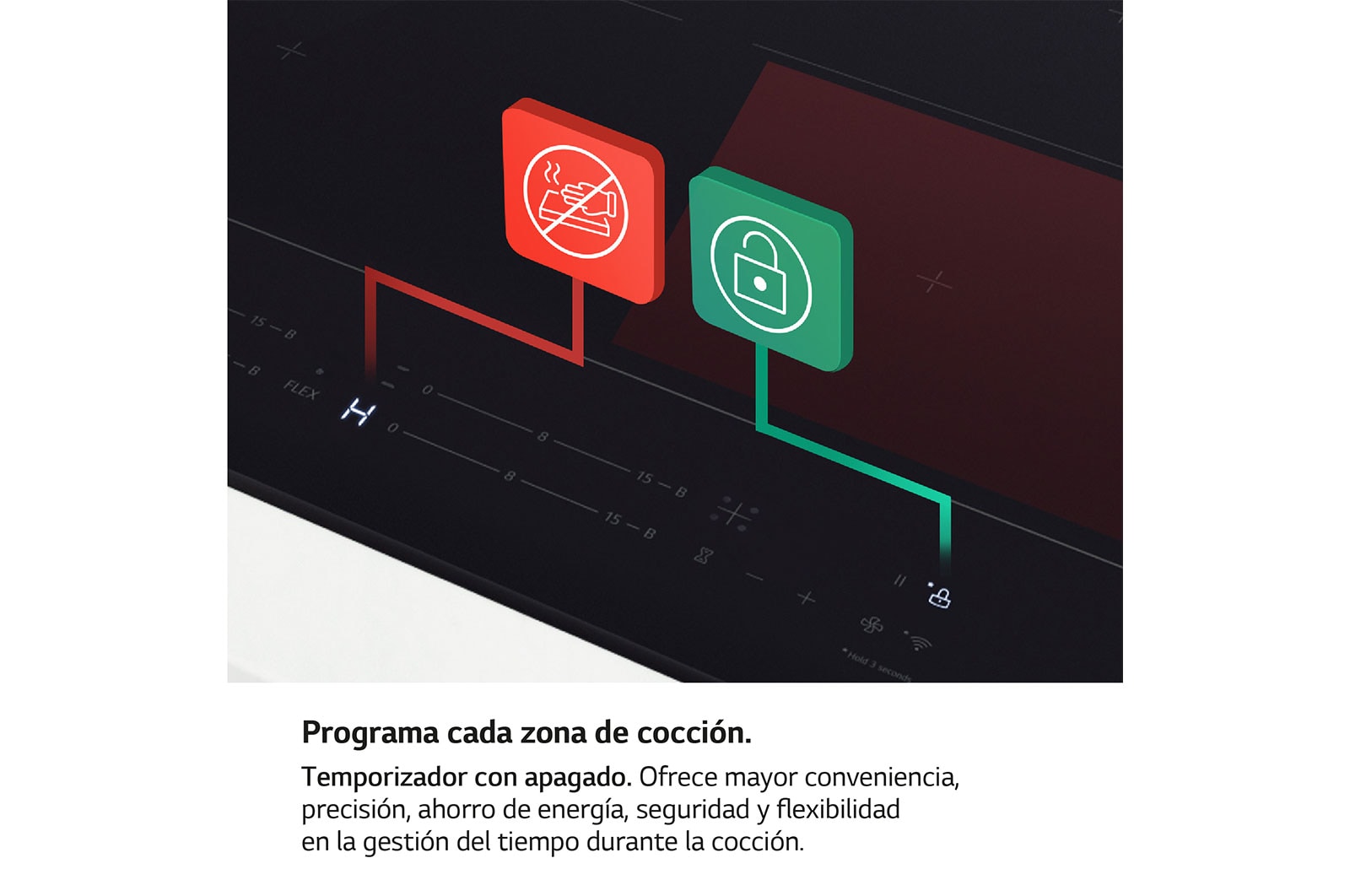 LG Placa de indución 59cm  Dual Flex, CBIZ2437B