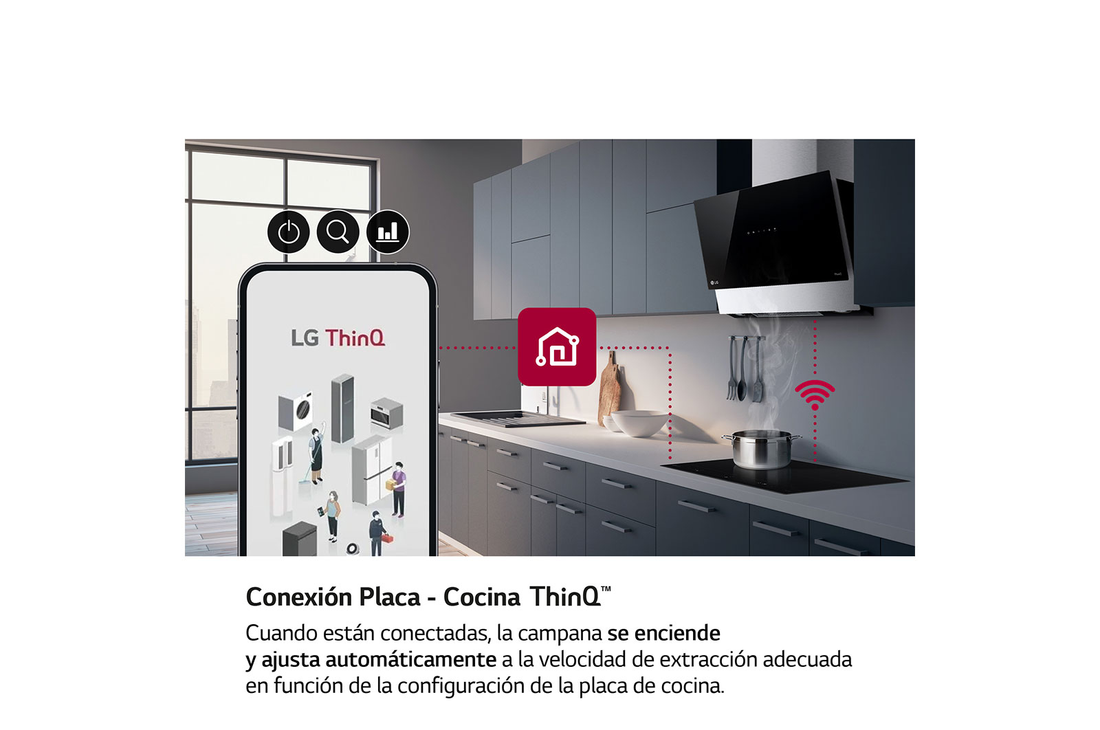 LG Placa de indución 59cm  Dual Flex, CBIZ2437B