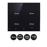LG Placa de indución 59cm  Dual Flex, CBIZ2437B