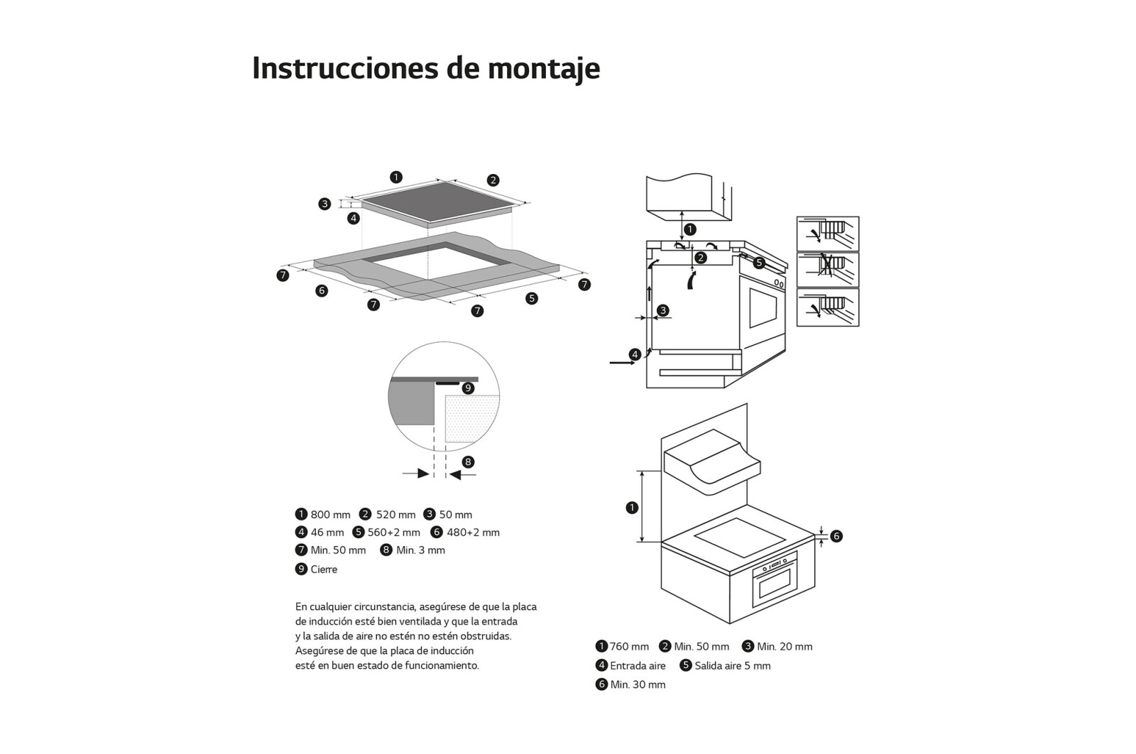 LG Placa de indución 80cm Flex ThinQ™ 80 cm, CBIZ3035B