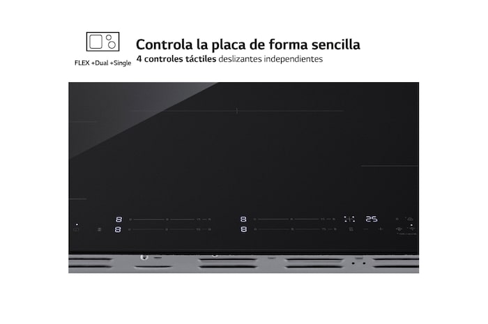 LG Placa de indución 80cm Flex ThinQ™ 80 cm, CBIZ3035B