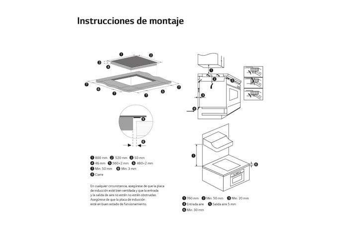 LG Placa de indución 80cm Flex ThinQ™ 80 cm, CBIZ3035B