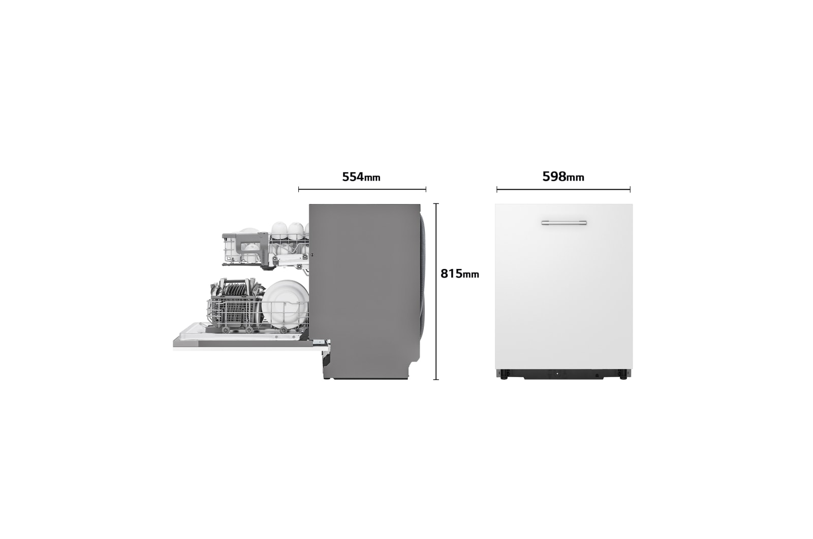 LG Lavavajillas Integrable LG QuadWash™, clasificación D,, DB242TX