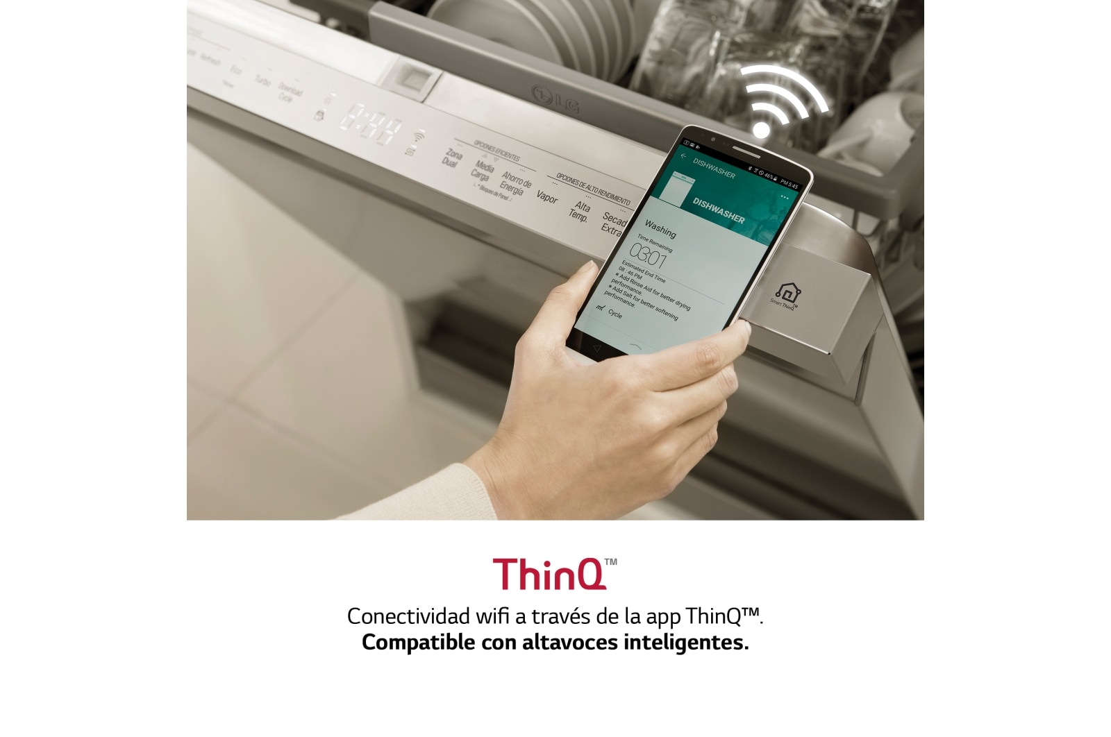 LG Lavavajillas Integrable LG QuadWash™, clasificación D,, DB242TX