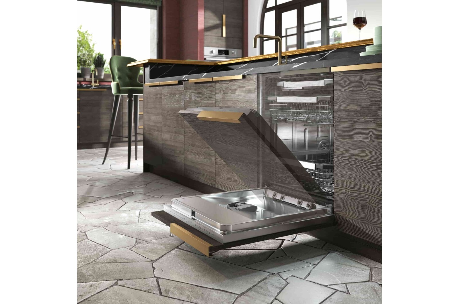 LG Lavavajillas Integrable LG QuadWash™, TrueSteam, clasificación  E, con lavado a vapor y tercera bandeja , DB325TXS