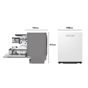 LG Lavavajillas Integrable LG QuadWash™, TrueSteam, clasificación  E, con lavado a vapor y tercera bandeja , DB325TXS
