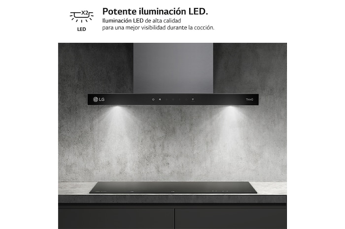 LG Campana extractora 60 cm - 800 ㎥/h Clase A, HCEZ2426S