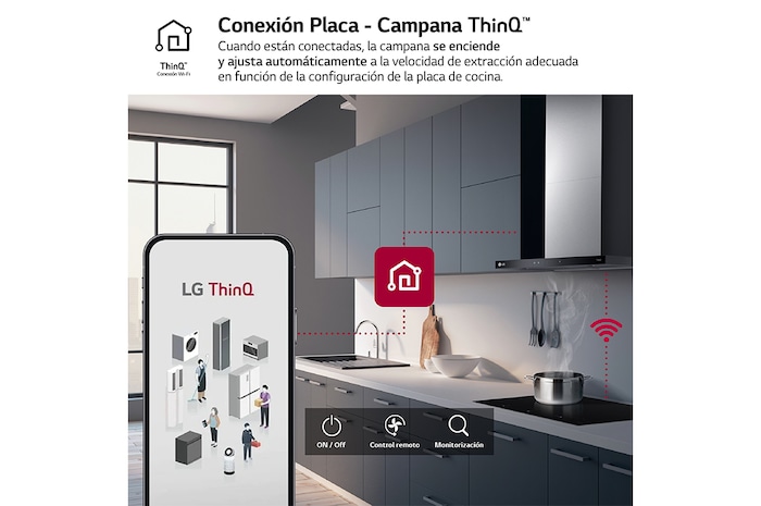 LG Campana extractora 60 cm - 800 ㎥/h Clase A, HCEZ2426S