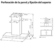 LG Campana extractora 60 cm - 800 ㎥/h Clase A, HCEZ2426S