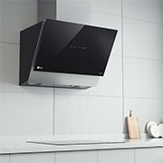 LG Campana extractora inclinada Cristal  60 cm - 630 ㎥/h Clase C, HCEZ2428B