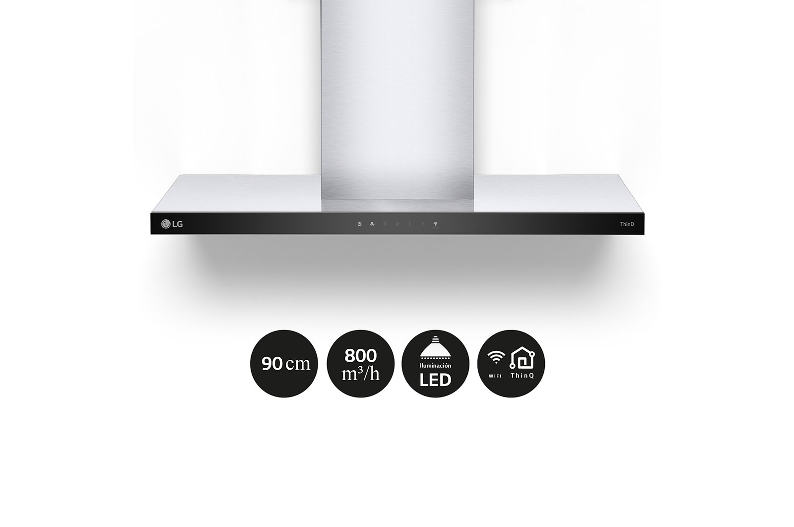 LG Campana extractora 90 cm - 800 ㎥/h Clase A, HCEZ3626S