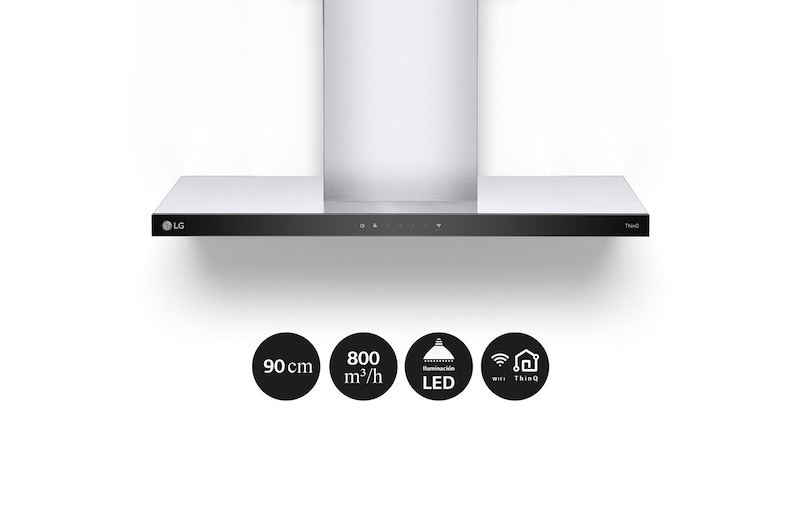 LG Campana extractora 90 cm - 800 ㎥/h Clase A, HCEZ3626S