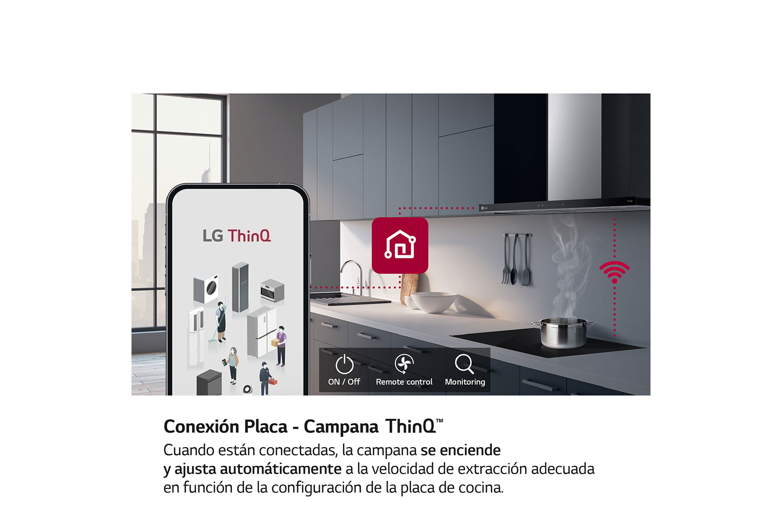 LG Campana extractora 90 cm - 800 ㎥/h Clase A, HCEZ3626S