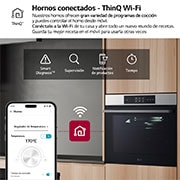 LG Horno Pirolítico Instaview Vapor 76L A++ con sistema de limpieza Blue EasyClean, acero inoxidable, WS9D7651WS