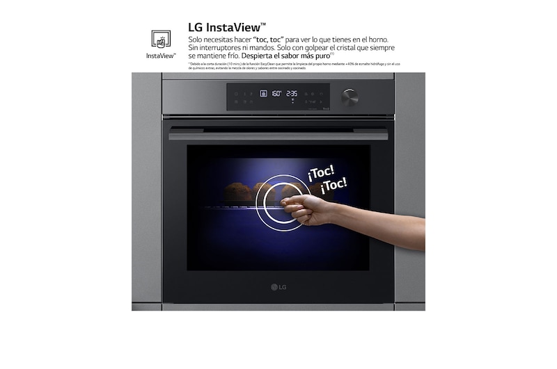 LG Conjunto de horno y microondas, Clasificación A+, Black Glass Edition, WSMG7625SD.SET