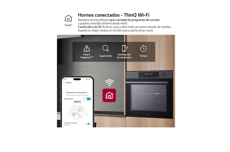 LG Conjunto de horno y microondas, Clasificación A+, Black Glass Edition, WSMG7625SD.SET