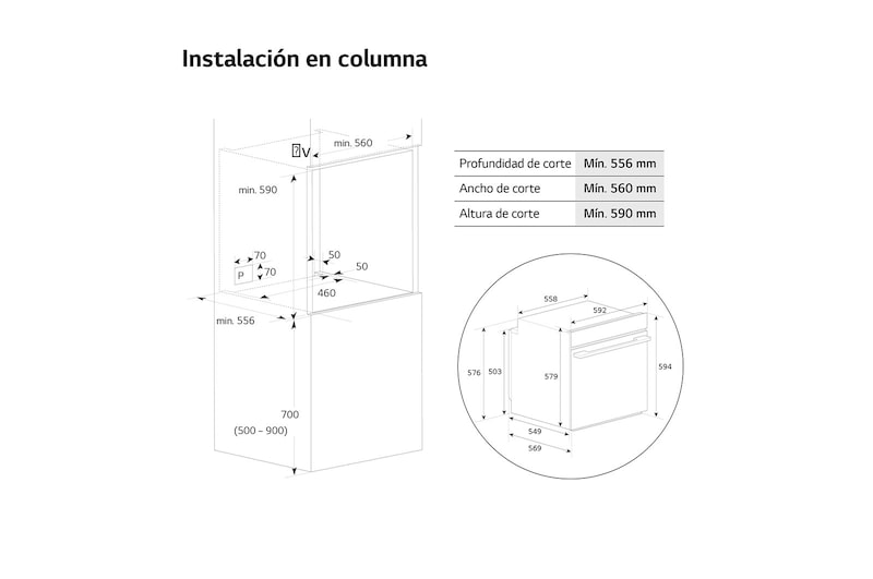 LG Conjunto de horno y microondas, Clasificación A+, Black Glass Edition, WSMG7625SD.SET