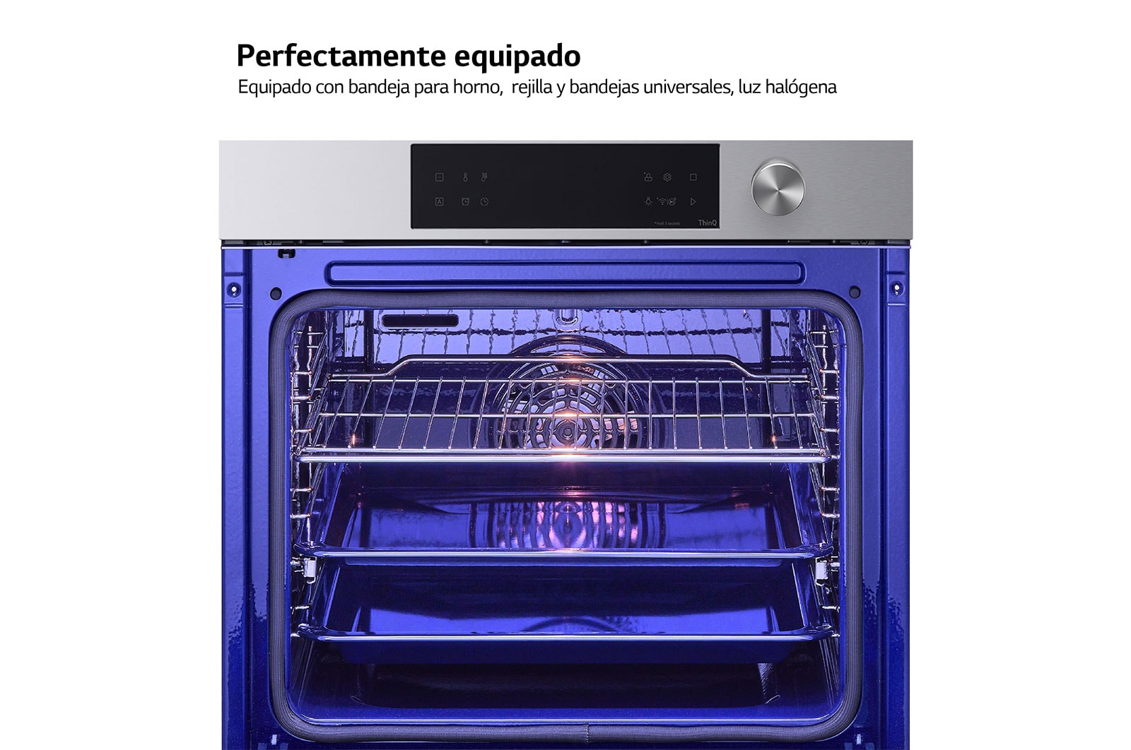 LG Oferta set: Horno LG Instaview 76 litros A+ Freidora de Aire y Placa de indución 59cm Flex + zona 28 cm, WSED7612S.CBIZ2