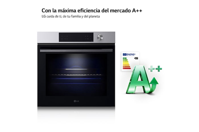 LG Oferta set: Horno LG Instaview 76 litros A+ Freidora de Aire y Placa de indución 59cm Flex + zona 28 cm, WSED7612S.CBIZ2