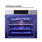 LG Oferta set: Horno LG Instaview 76 litros A+ Freidora de Aire y Placa de indución 59cm Flex + zona 28 cm, WSED7612S.CBIZ2