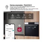 LG Oferta set: Horno LG Instaview 76 litros A+ Freidora de Aire y Placa de indución 59cm Flex + zona 28 cm, WSED7612S.CBIZ2