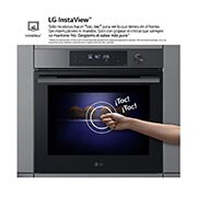 LG Horno Pirolítico Instaview 76L A+ con sistema de limpieza Blue EasyClean, guías , acero negro, WSED7613B