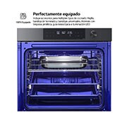 LG Horno Pirolítico Instaview 76L A+ con sistema de limpieza Blue EasyClean, guías , acero negro, WSED7613B