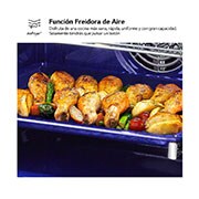 LG Horno Pirolítico Instaview 76L A+ con sistema de limpieza Blue EasyClean, guías , acero negro, WSED7613B