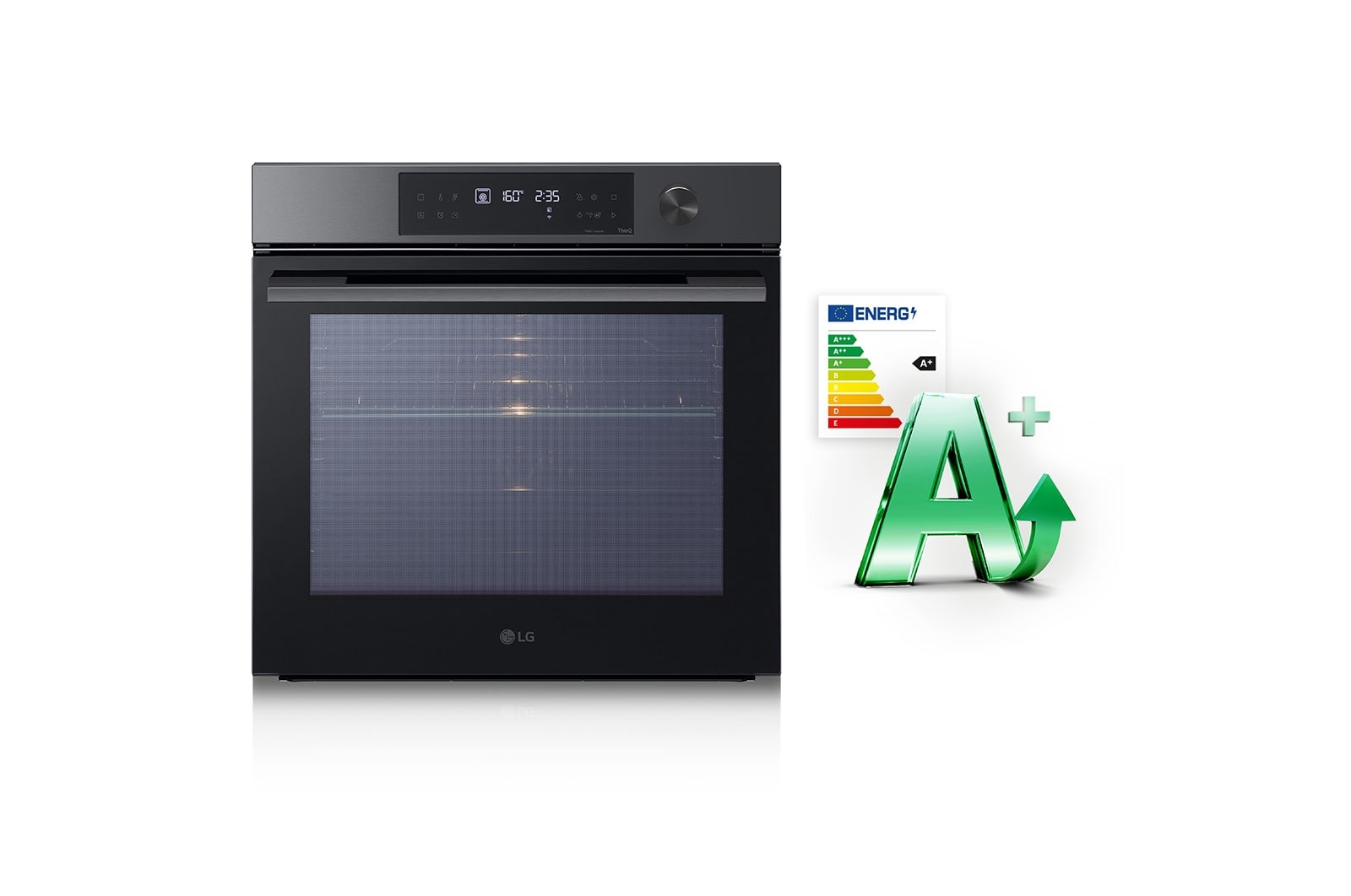 LG Horno Pirolítico Instaview  76L A+ con sistema de limpieza Blue EasyClean, guías, acero inoxidable, WSED7613S