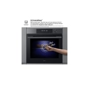 LG Horno Pirolítico Instaview  76L A+ con sistema de limpieza Blue EasyClean, guías, acero inoxidable, WSED7613S