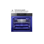 LG Horno Pirolítico Instaview  76L A+ con sistema de limpieza Blue EasyClean, guías, acero inoxidable, WSED7613S