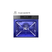 LG Horno Pirolítico Instaview  76L A+ con sistema de limpieza Blue EasyClean, guías, acero inoxidable, WSED7613S