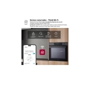 LG Horno Pirolítico Instaview  76L A+ con sistema de limpieza Blue EasyClean, guías, acero inoxidable, WSED7613S