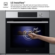 LG Horno Pirolítico Instaview  76L A+ con sistema de limpieza Blue EasyClean, guías, acero inoxidable, WSED7613S