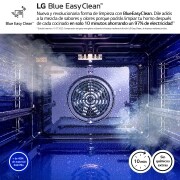 LG Horno Pirolítico Instaview  76L A+ con sistema de limpieza Blue EasyClean, guías, acero inoxidable, WSED7613S