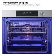 LG Horno Pirolítico Instaview  76L A+ con sistema de limpieza Blue EasyClean, guías, acero inoxidable, WSED7613S