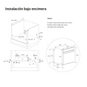 LG Horno Pirolítico Instaview  76L A+ con sistema de limpieza Blue EasyClean, guías, acero inoxidable, WSED7613S